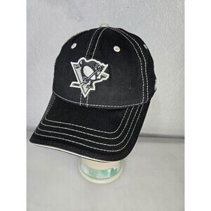 Pittsburgh Penguins Hat Cap Strap Back Black NHL Hockey One Size Mens New Era